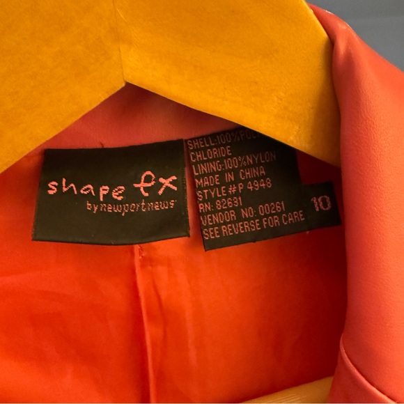 vintage pink pleather blazer - Picture 8 of 8